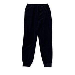 Girls Navy Velour Jogger Pants Size 7/8 (130)